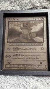 Custom engraved Pokémon card (Pick your Pokémon)