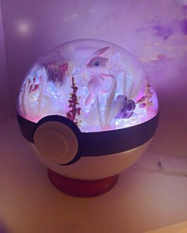mew pokémon light up terrarium