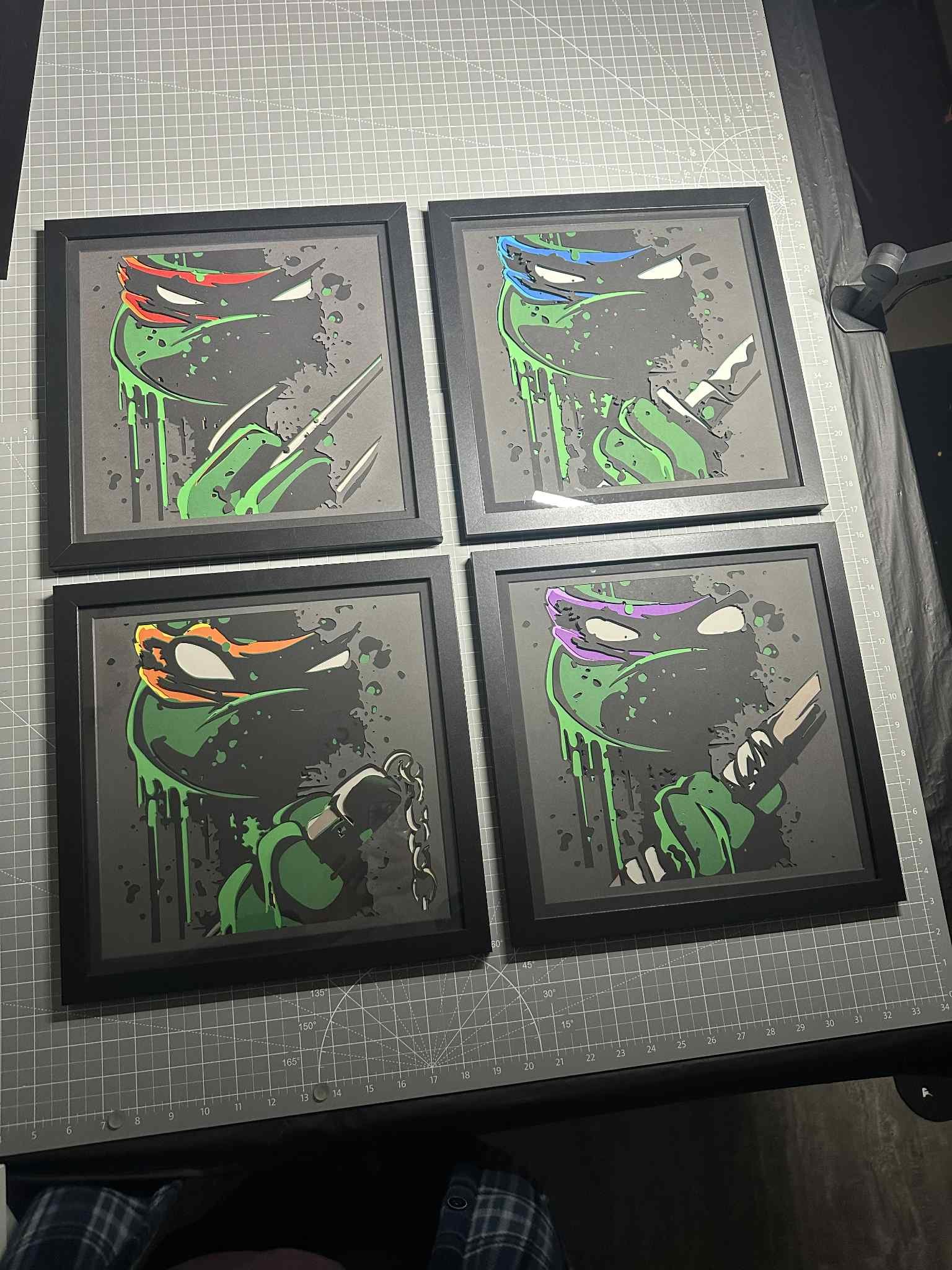 TMNT Stunning Layered 3D Wall Art - 12”x12” Framed Piece - Image 7