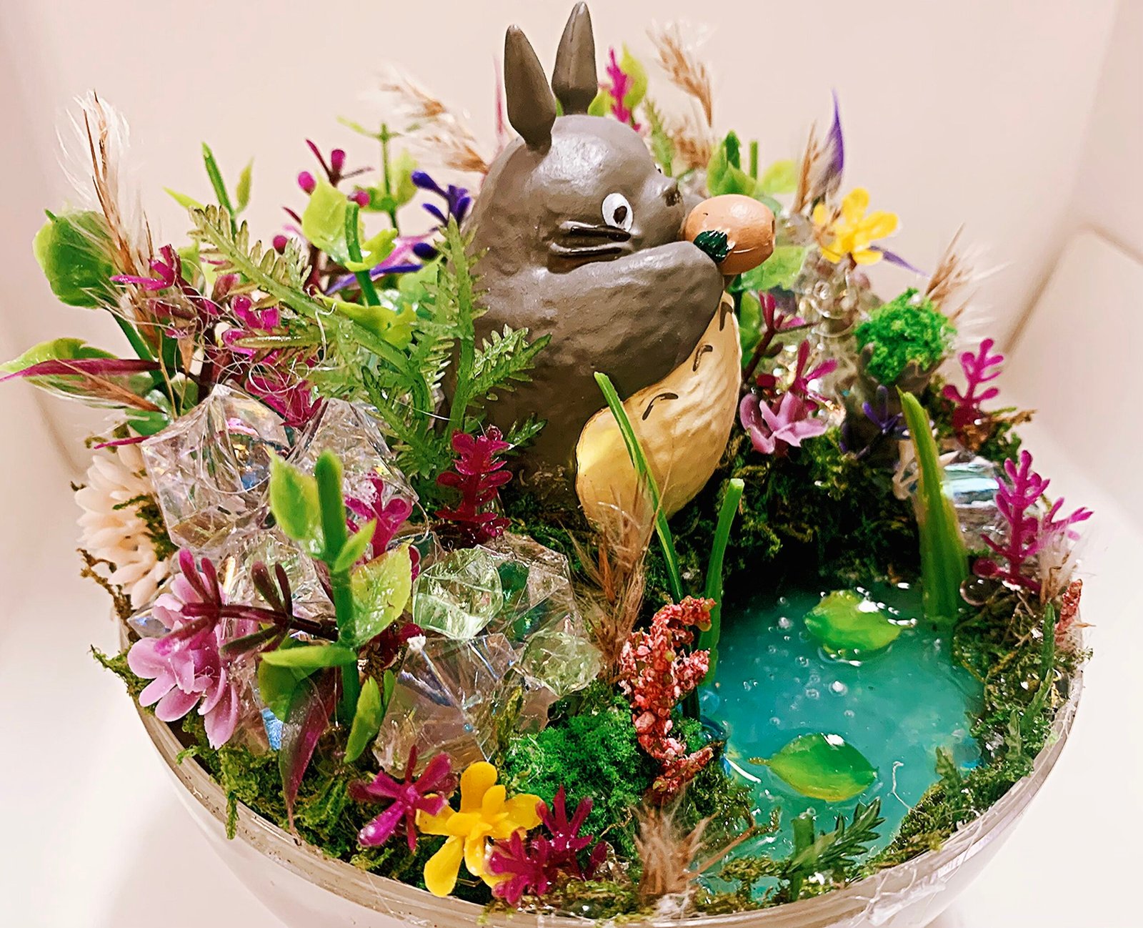 totoro light up garden fantasy terrarium - Image 2