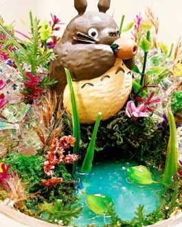 totoro light up garden fantasy terrarium