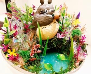 totoro light up garden fantasy terrarium