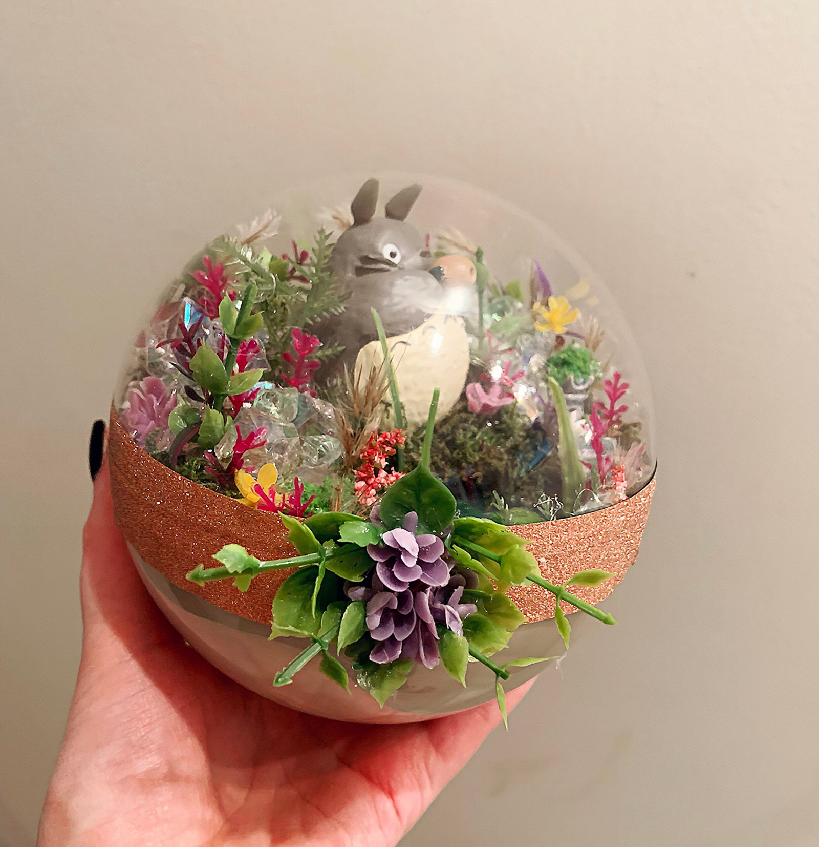 totoro light up garden fantasy terrarium - Image 5