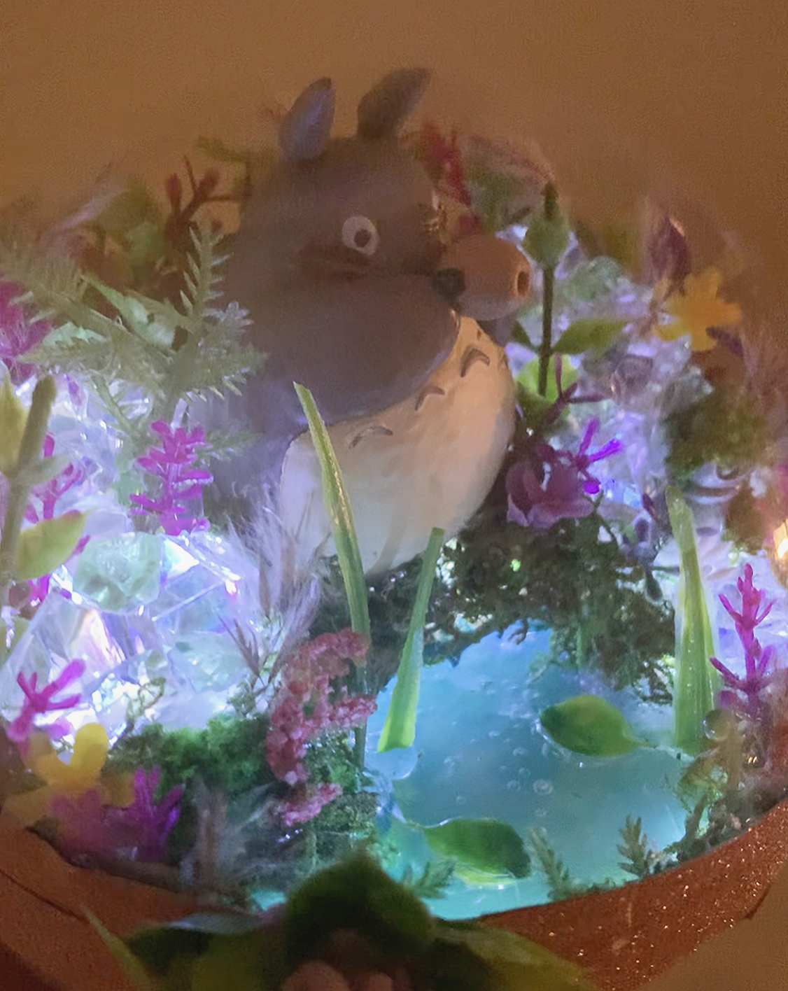 totoro light up garden fantasy terrarium - Image 4