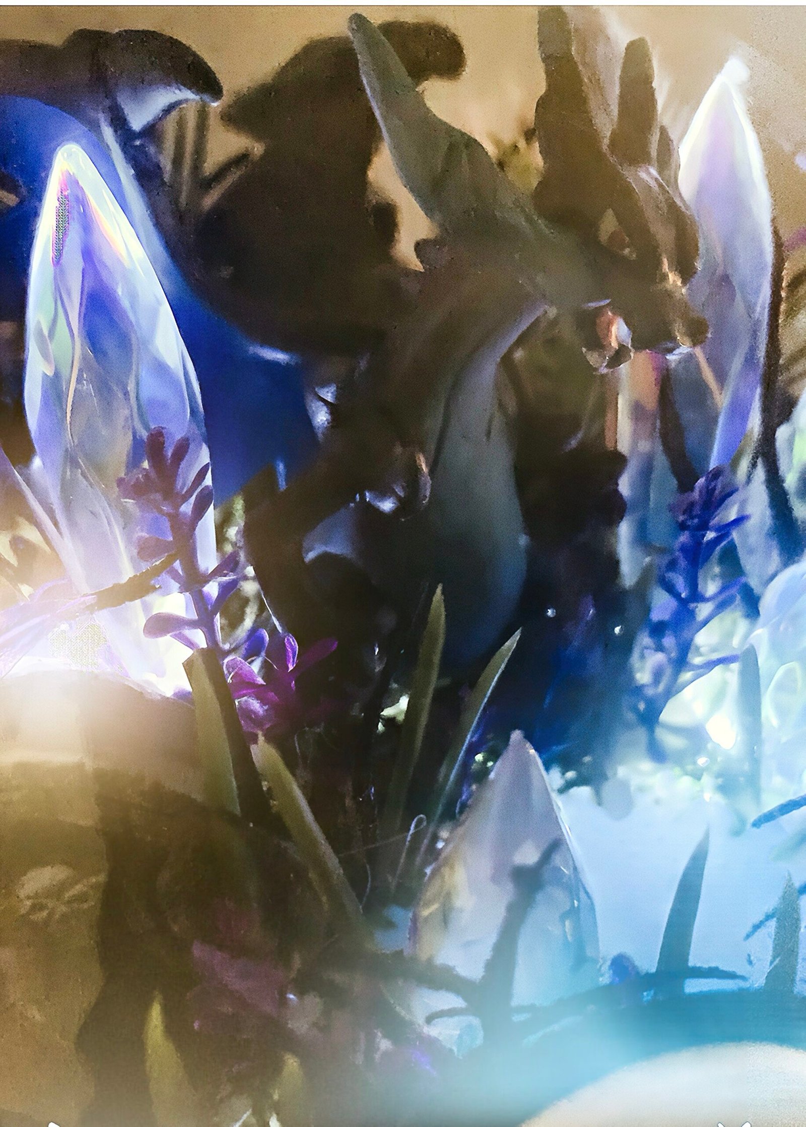 dark charizard pokémon deadly crystal forest terrarium light up - Image 2