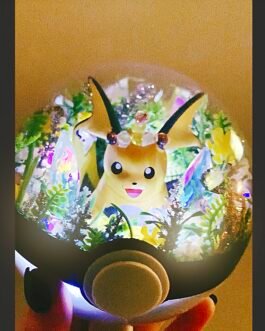 raichu pokémon light up crystal forest