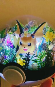 raichu pokémon light up crystal forest